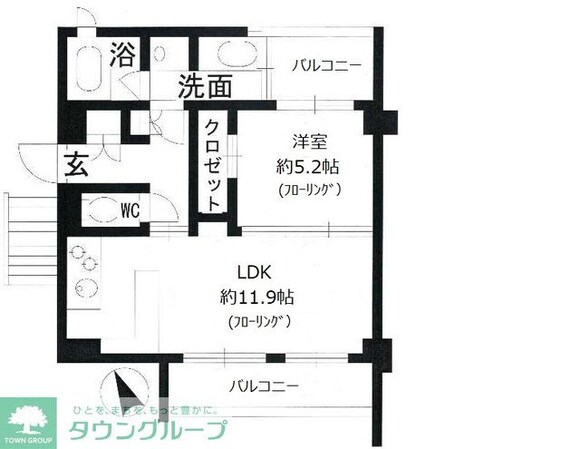 パークホームズ覚王山 WESTの物件間取画像